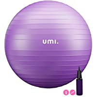 UMI Amazon Brand Pelota de Ejercicio Gym Ball para Fitness- Yoga- Pilates- Embarazo y Sentarse- Talla M L XL (48-75cm)